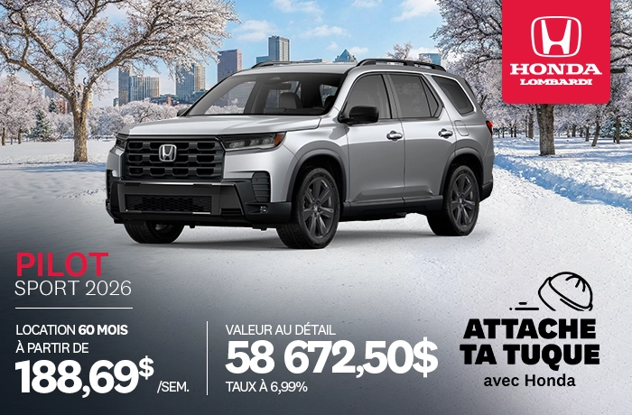 Bannière de Promotion Pilot Sport 2026